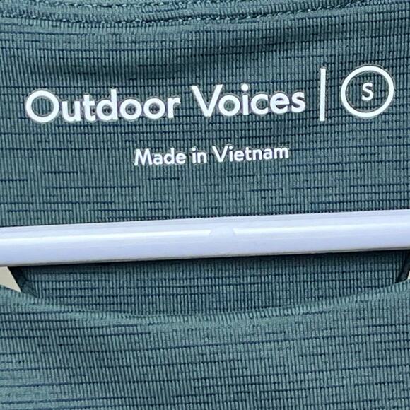 Outdoor Voices TechSweat Sports Bra Top Evergreen Size Small - Picture 4 of 6